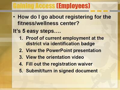 Gaining Access (Employees) Gaining Access (Employees)