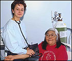 Nursing with patient