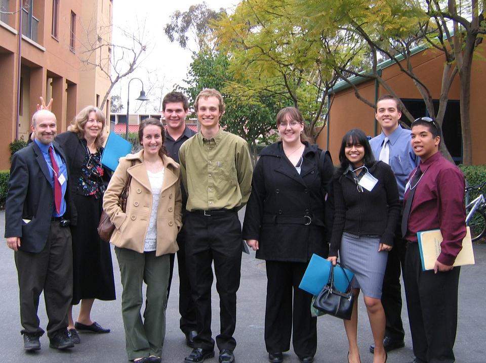 HTP students participating in the HTCC Conference pose with Joe and Susan