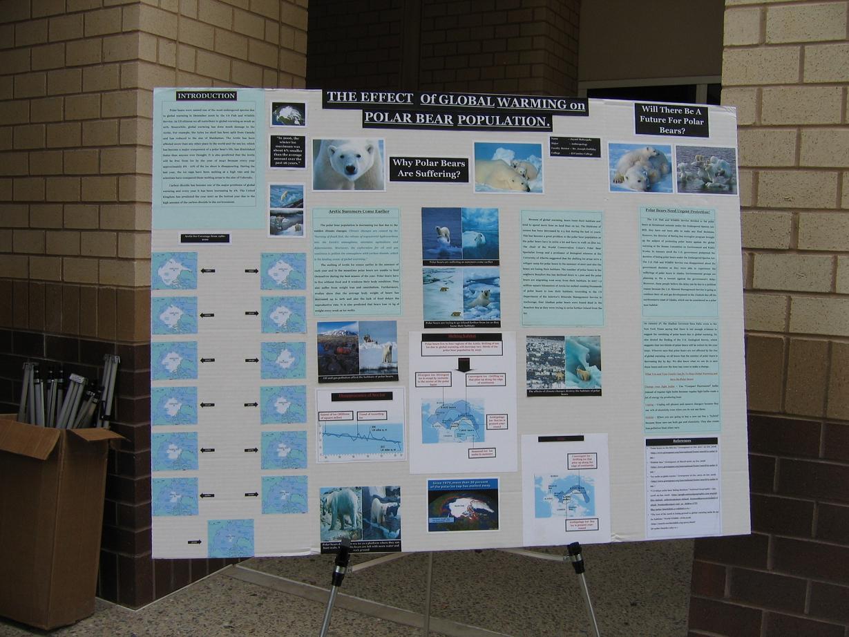 one of the conference presentations on display 