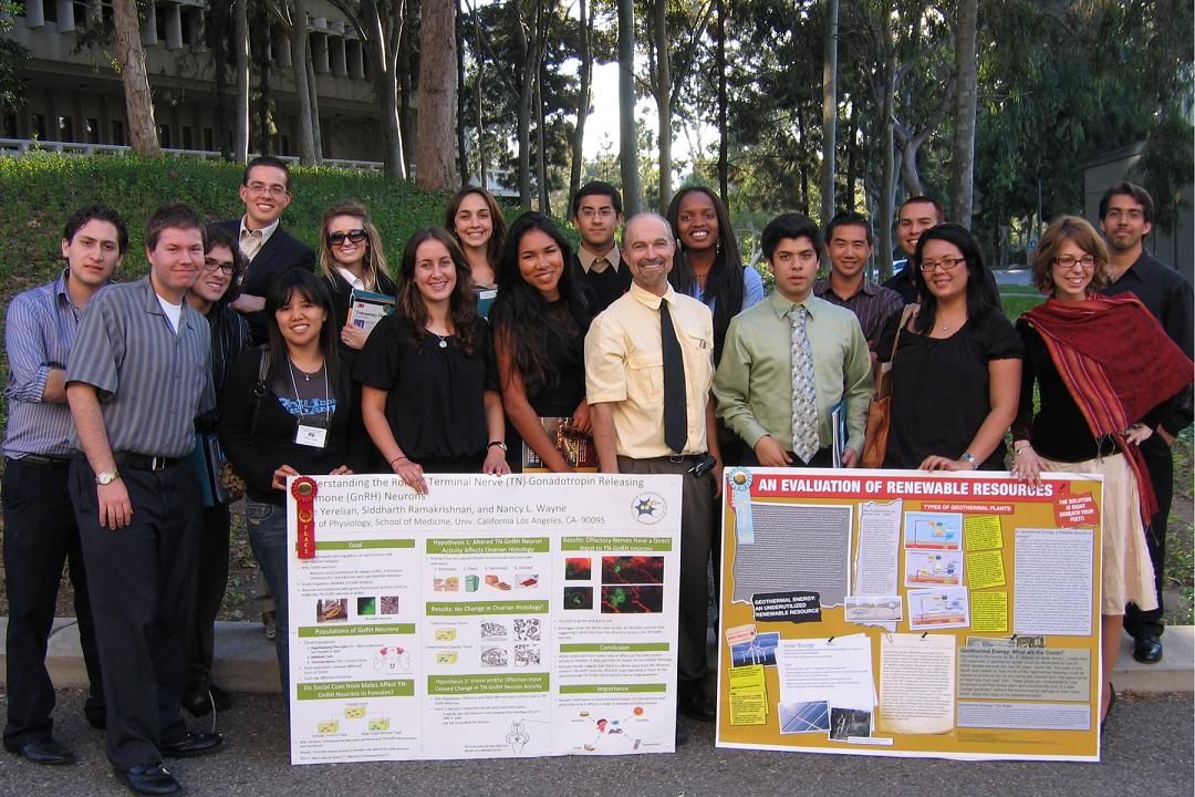 HTP students with HTP Director Joe Holliday during the 2009 HTCC Conference