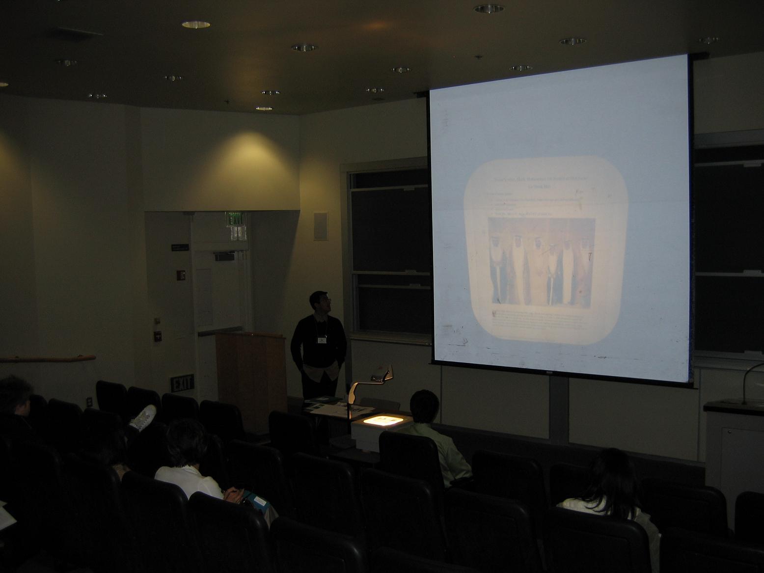 another ECC HTP student making a presentation