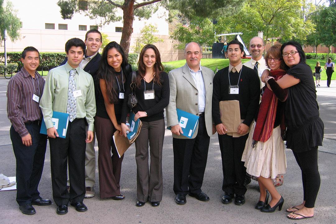 HTP students with Joe Holliday and ECC Vice President Arce