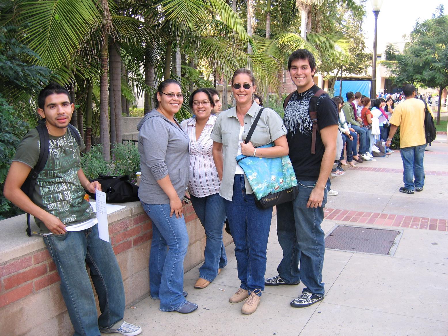 ECC Transfer counselors and HTP students at the UCLA TAP Day