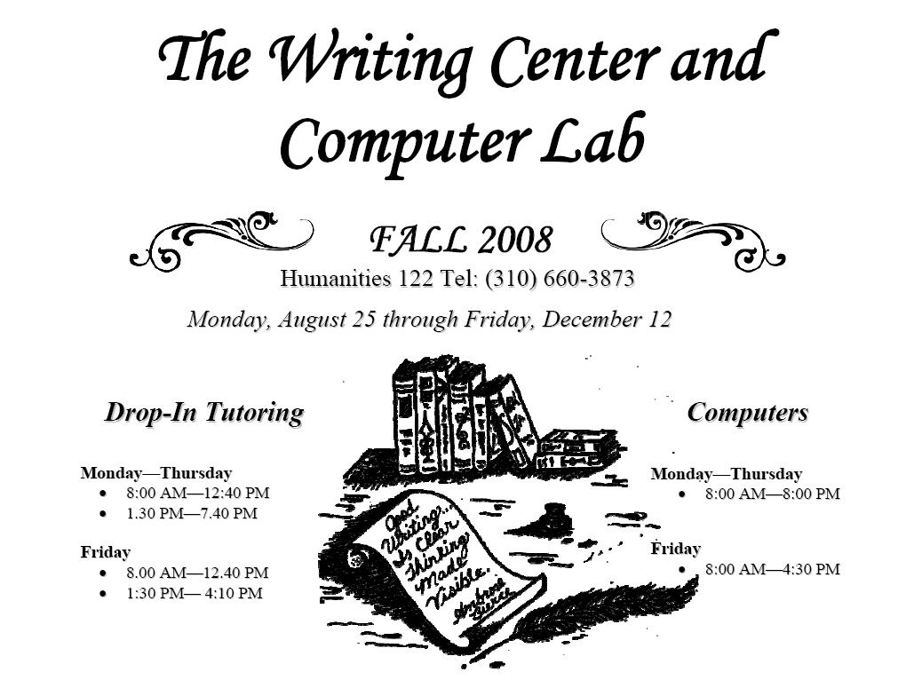 Writing Center top