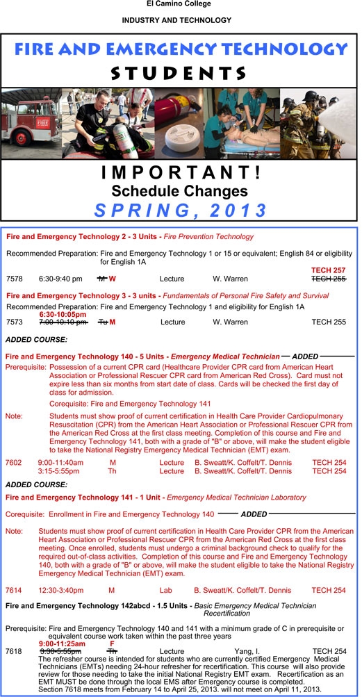 Fire Tech Changes 01-16-13