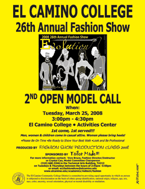 EVOLUTION-2nd Model Call Flyer