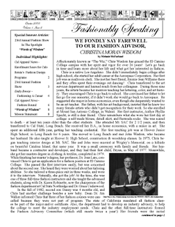 Fashion Newsletter, October 2005 Issue