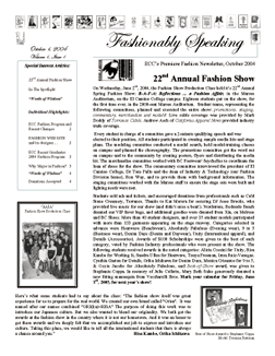 Fashion Newsletter, October 2004 Issue