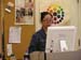 TM Club Member, Linlin Wu works on computer.