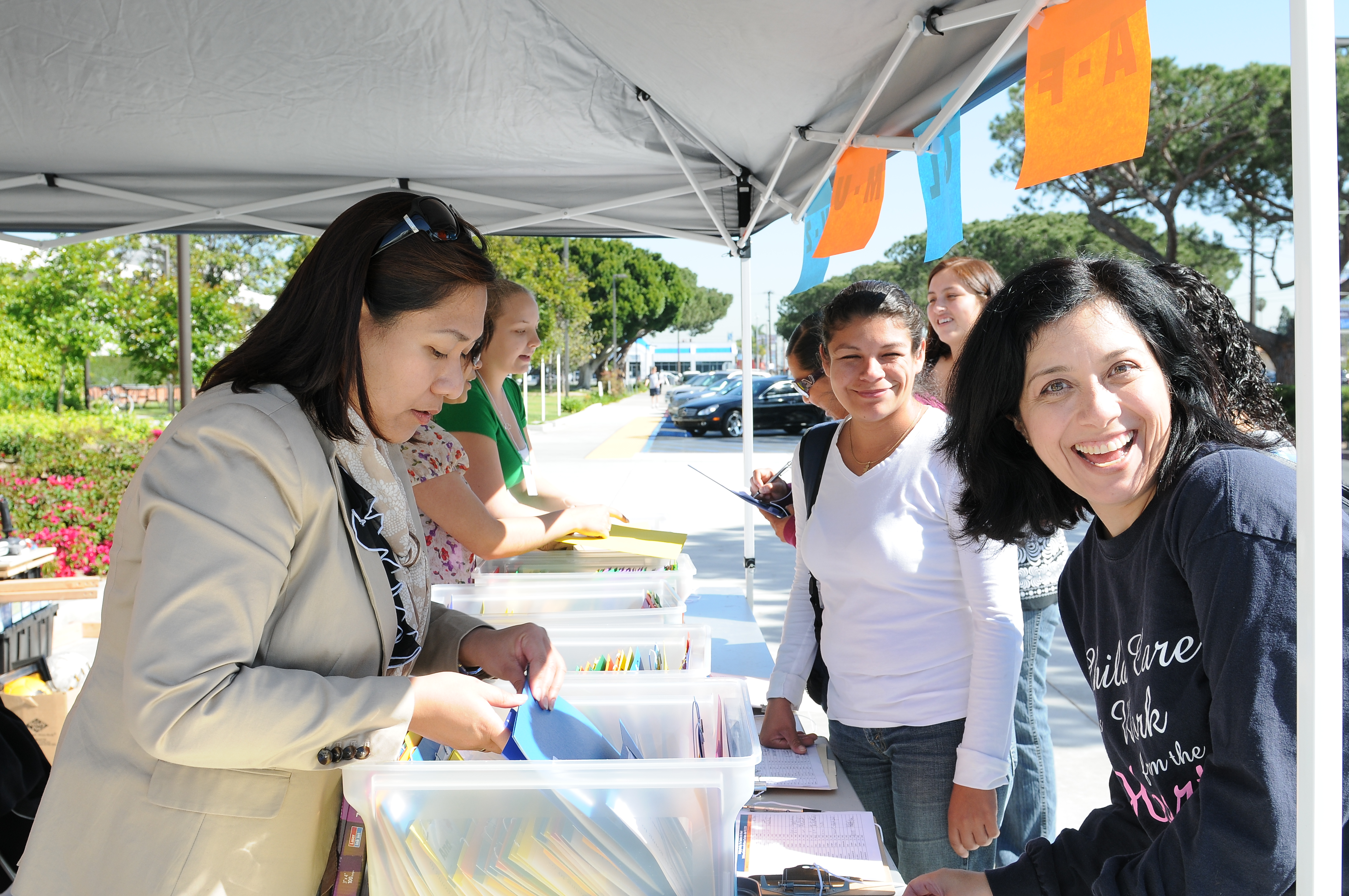 Students Registering for Conference
