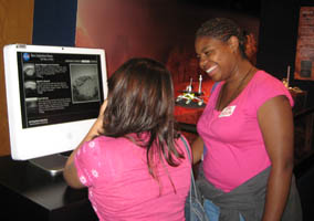 Students in the JPL Museum