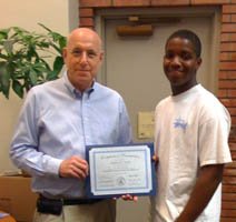 Dr. Don Goldberg with Young Scholar