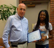 Dr. Don Goldberg with Young Scholar