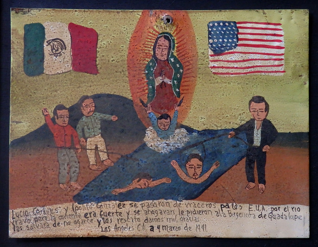 from the Collection of Raoul De la Sota; Ex-Voto I; Oil on tin; 9x7" from the Collection of Raoul De la Sota; Ex-Voto I; Oil on tin; 9x7"