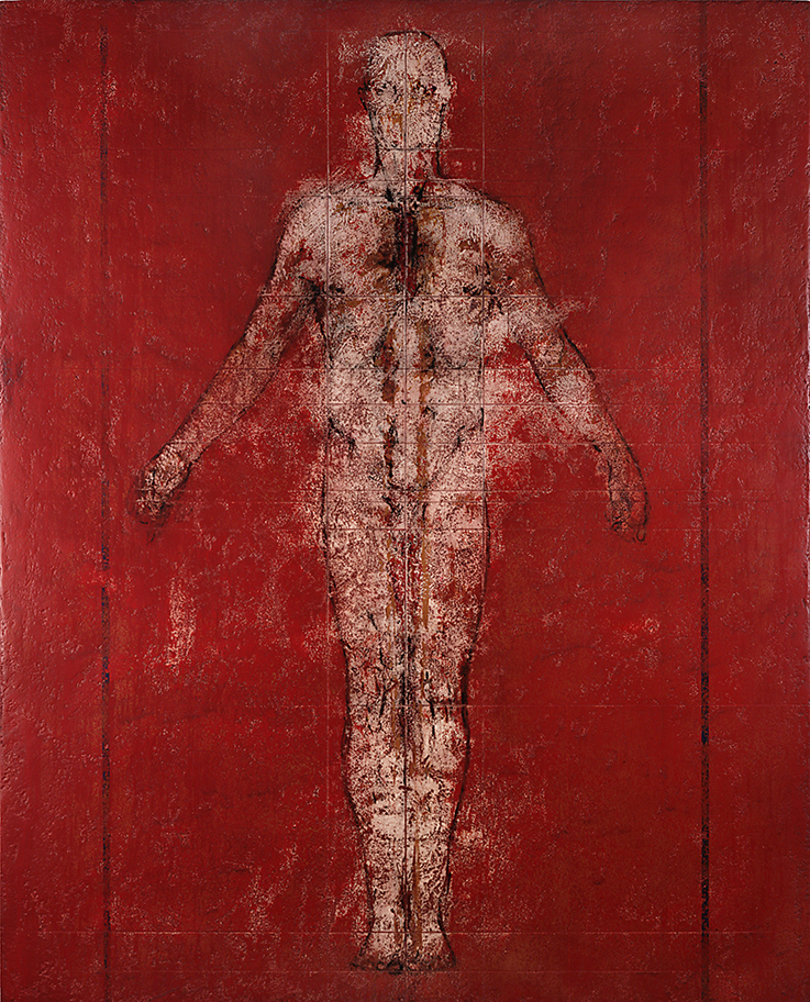 Harrison Storms; Body #003; Acrylic & Limestone on Masonite; 102” x 82” x 3” Harrison Storms; Body #003; Acrylic & Limestone on Masonite; 102” x 82” x 3”