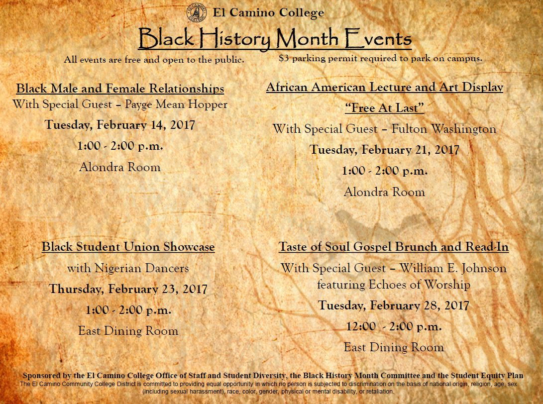 Revised Calendar of Events