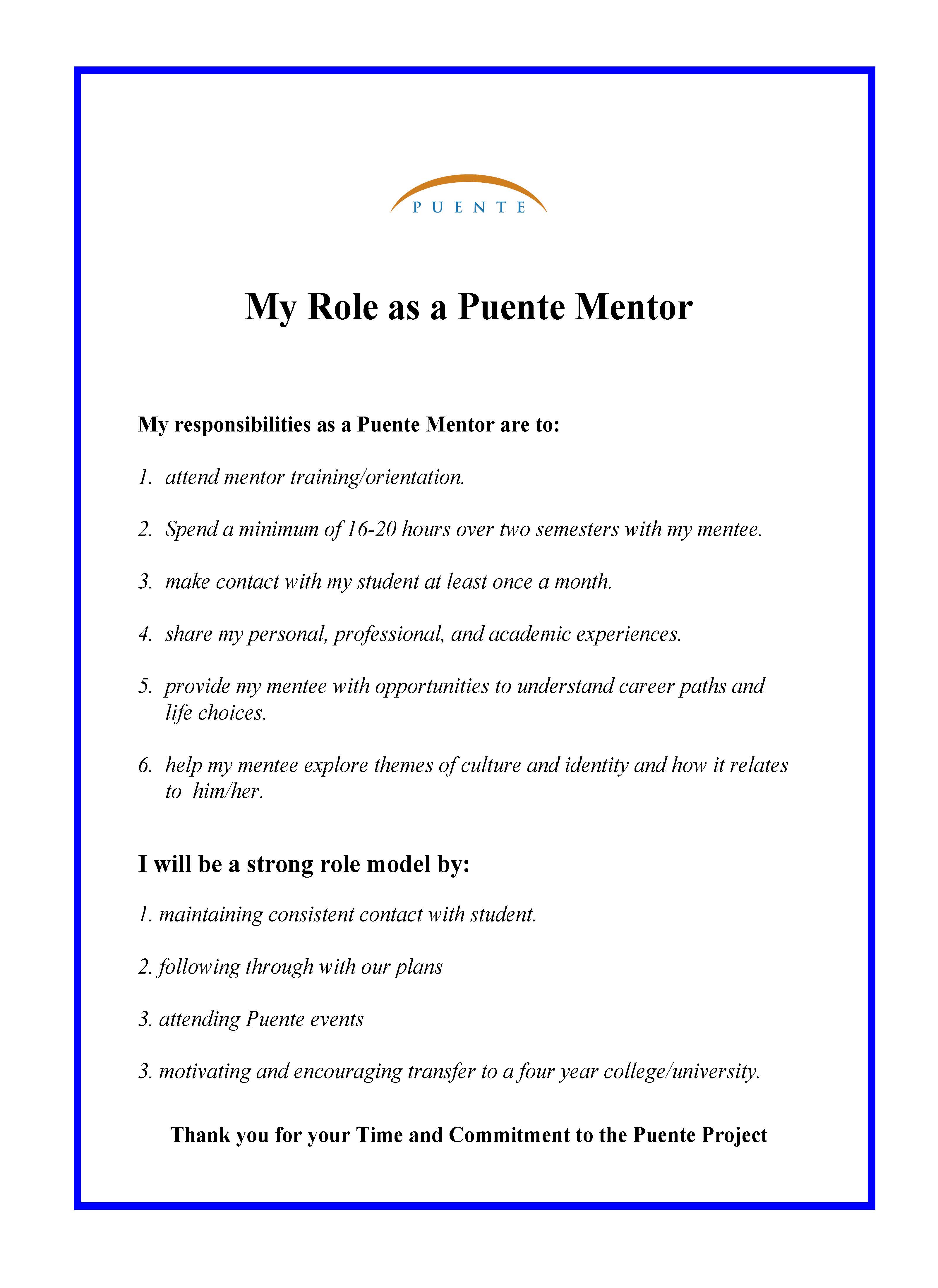 Mentor role