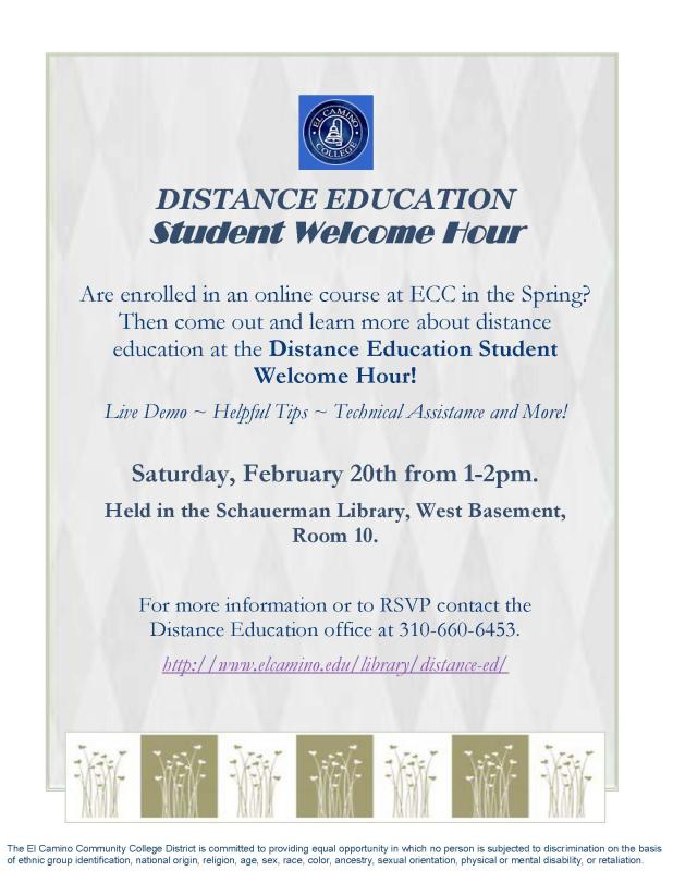 Welcome Hour Flyer