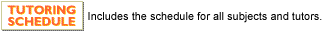 Tutoring Schedule Image