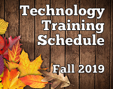 Fall 2019 Technology Schedule