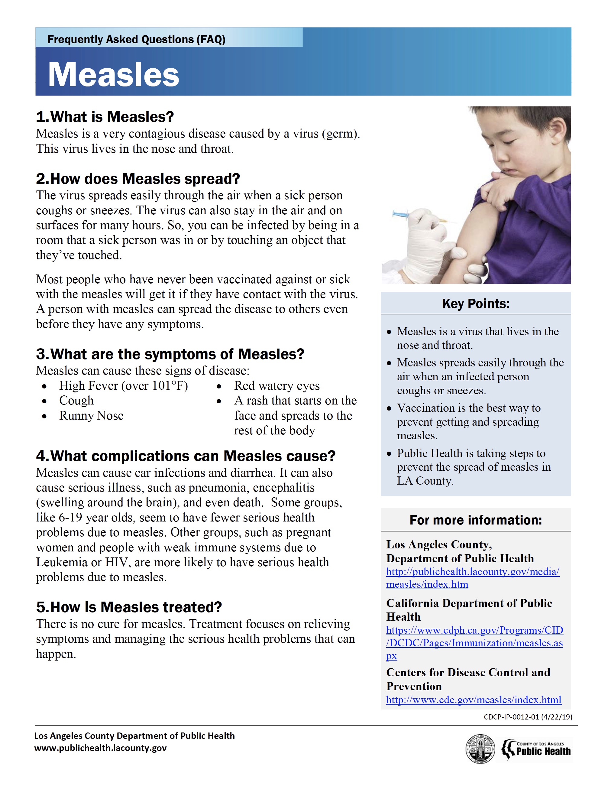 Measles Advisory Alert