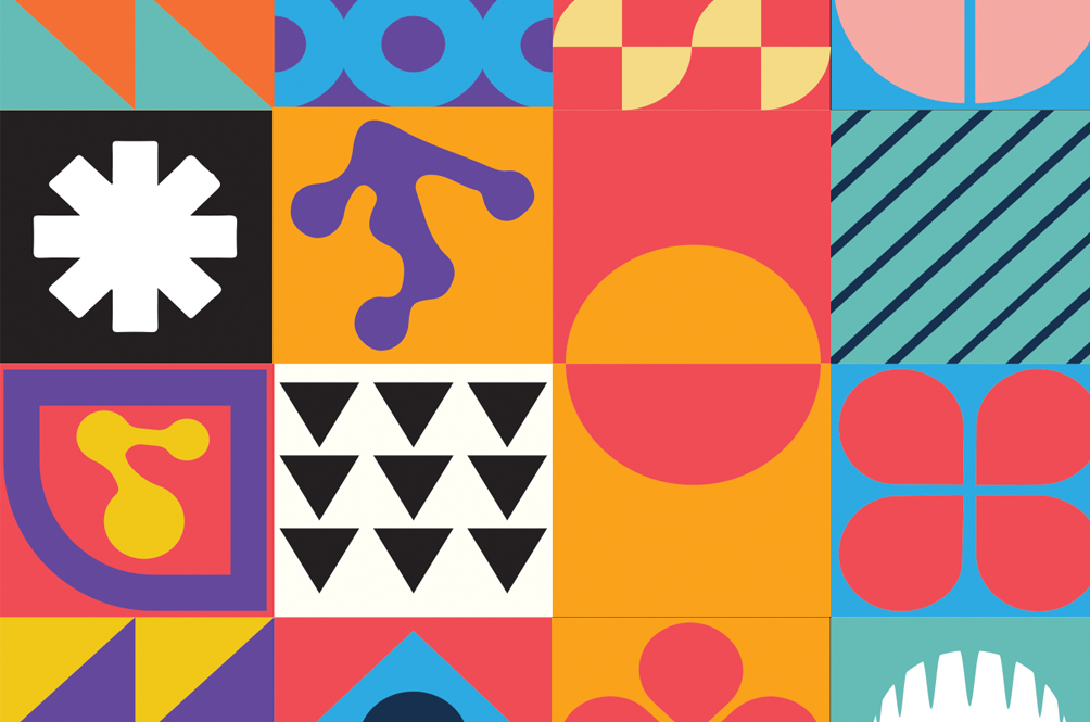 Colorful abstract shapes