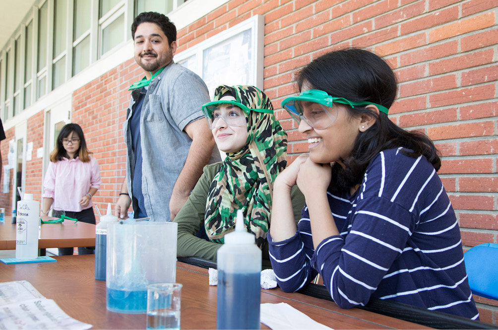 Students at Onizuka Space Science Day.