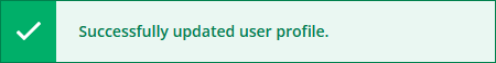 Notification of successful update