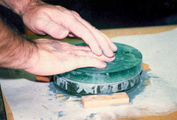 coarse grinding of mirror