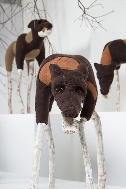Samuelle Richardson; Ghost Dogs 2; mixed media; 4' x 7' x 4'