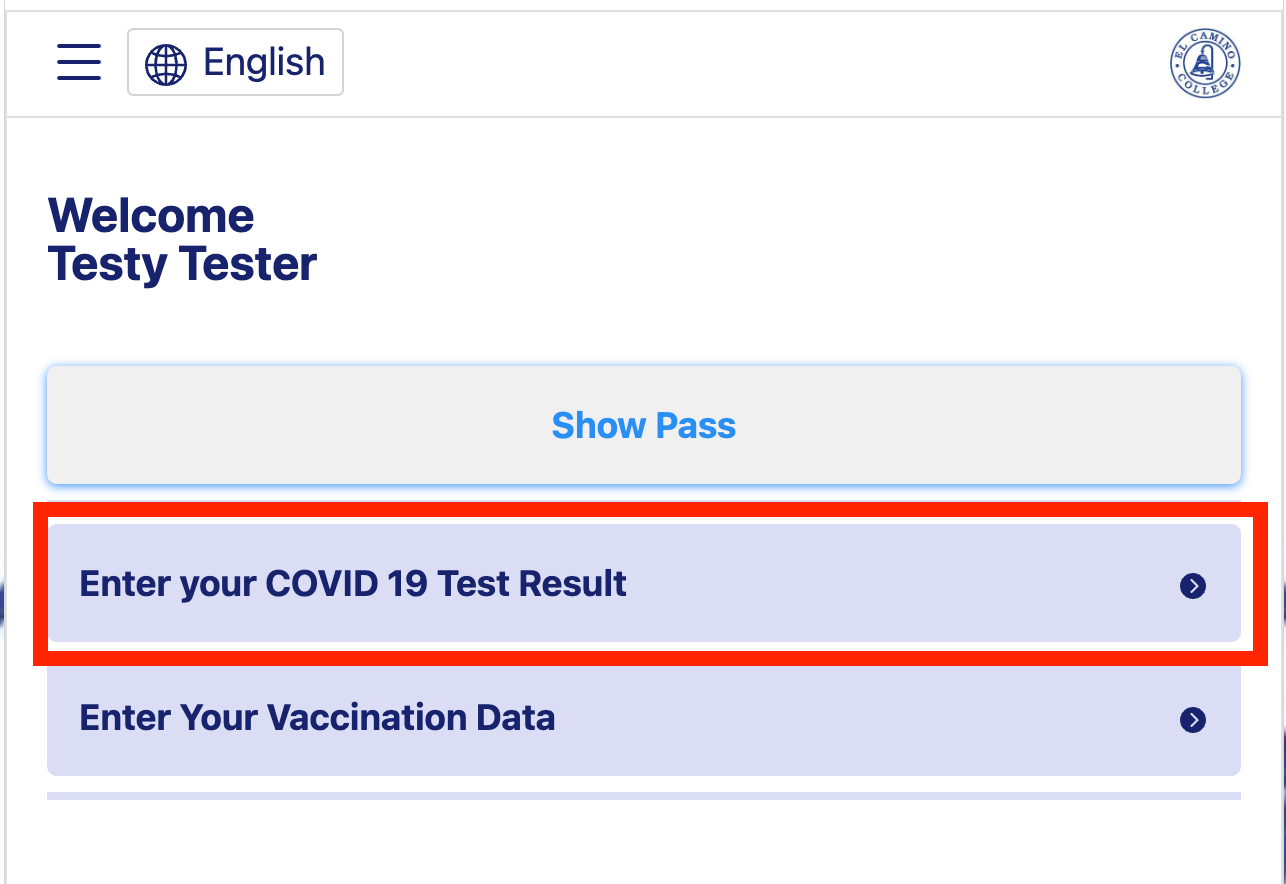 Negative Test Button in App