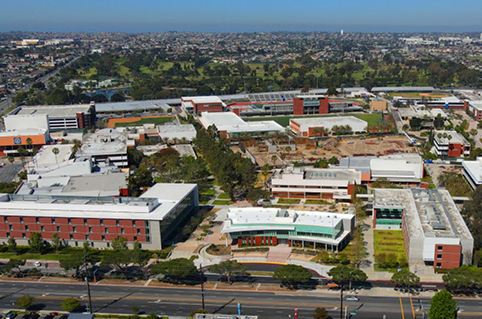 Aerial view of the campus