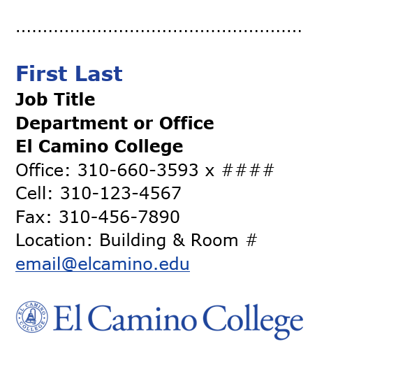 Email Signature Sample
