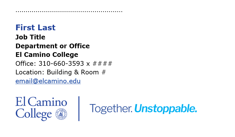 Email Signature Sample