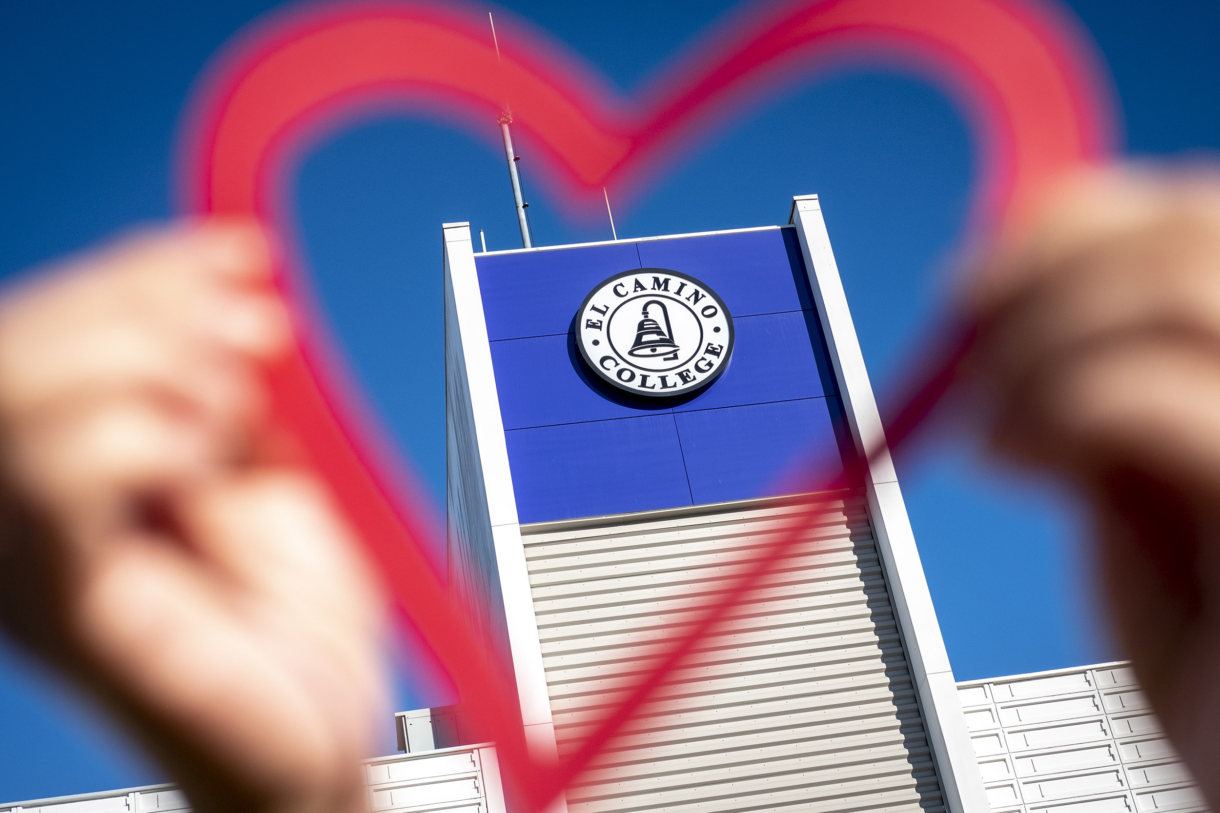 Heart over ITEC building