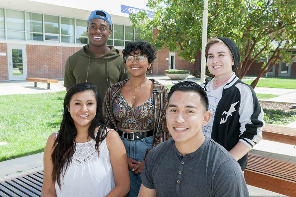 Group of smiling students