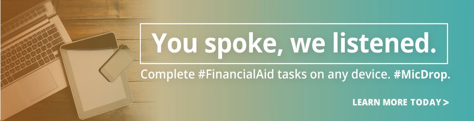 Complete Financial Aid Tasks Online!