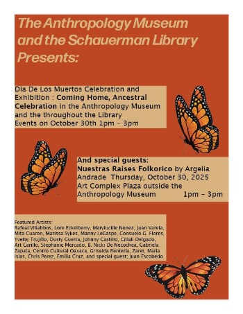 Dia De Los Muertos Celebration and Exhibtion Flyer