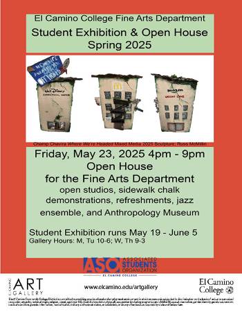 El Camino College Student Exhibition Open House Flyer