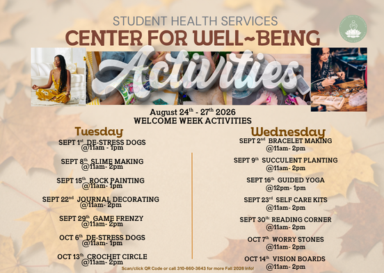 Center for Well Being Activities