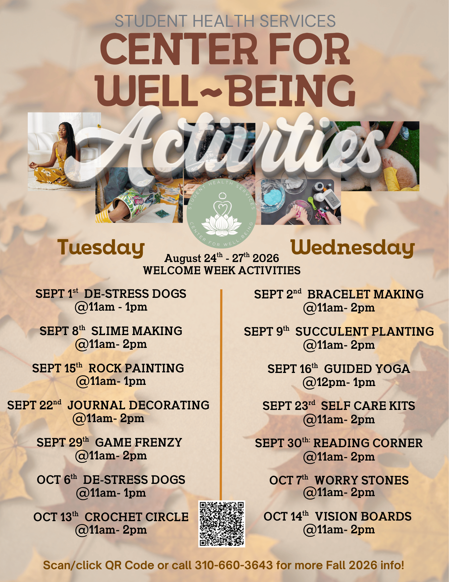 CWB Fall Events