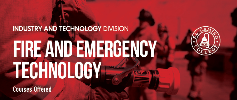 Fire and Emergency Technology Courses Offered Banner