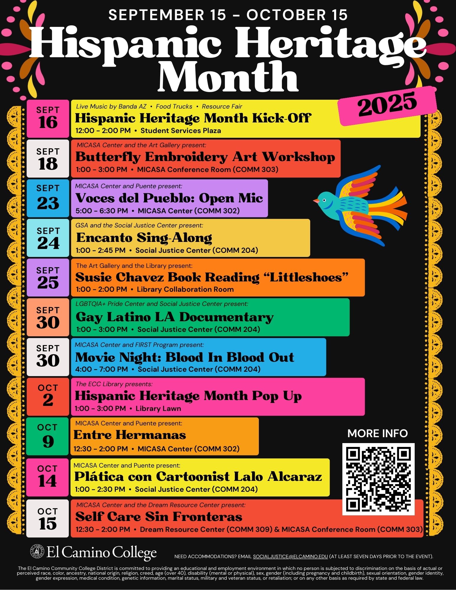HHM Flyer of Events