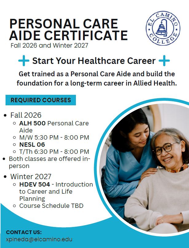 Personal Care Aide Flyer