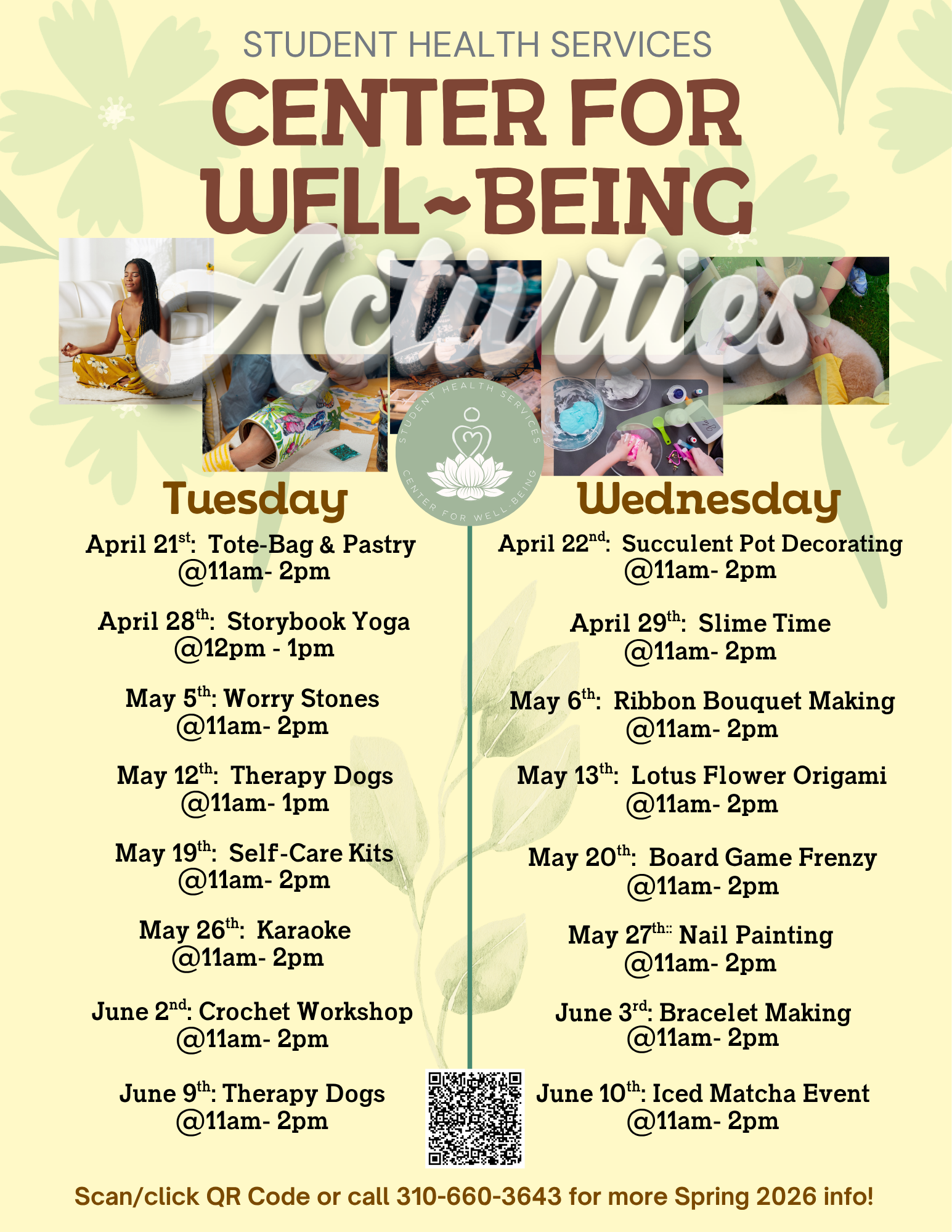 Center for Well-Being Activities