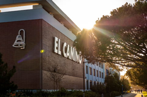 El Camino College at sunset.