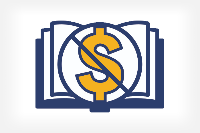 Zero Textbook Cost Icon