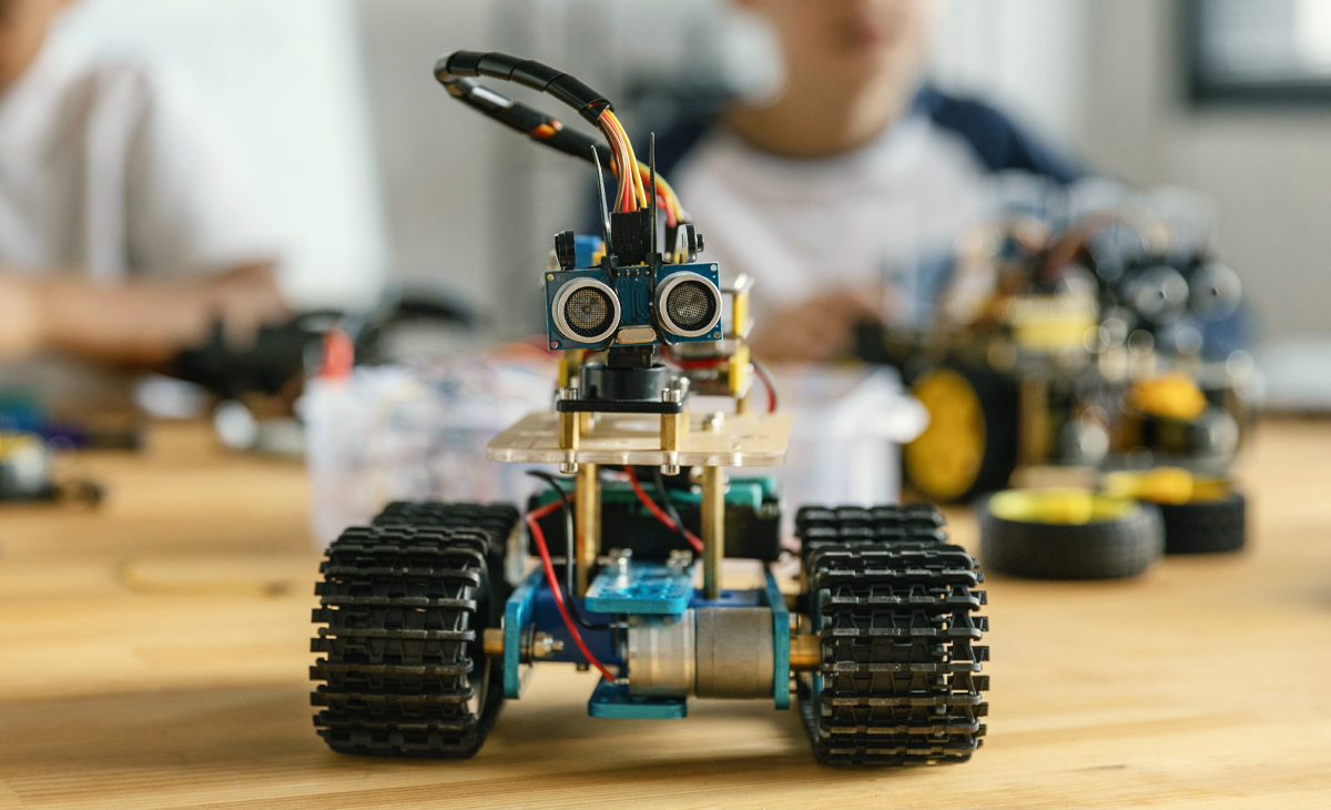 Robot on table