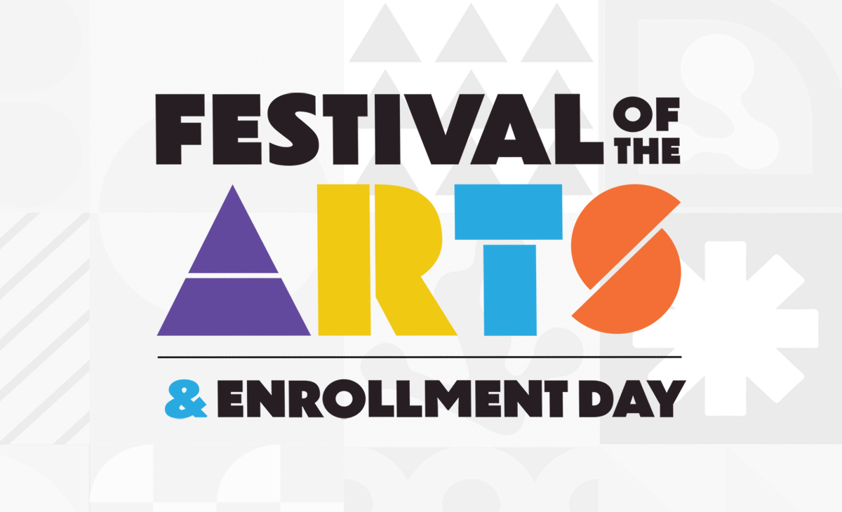 Festival of the Arts & Enrollment Day logo
